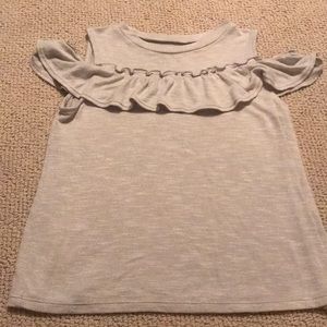 Art Class gray cold shoulder top
